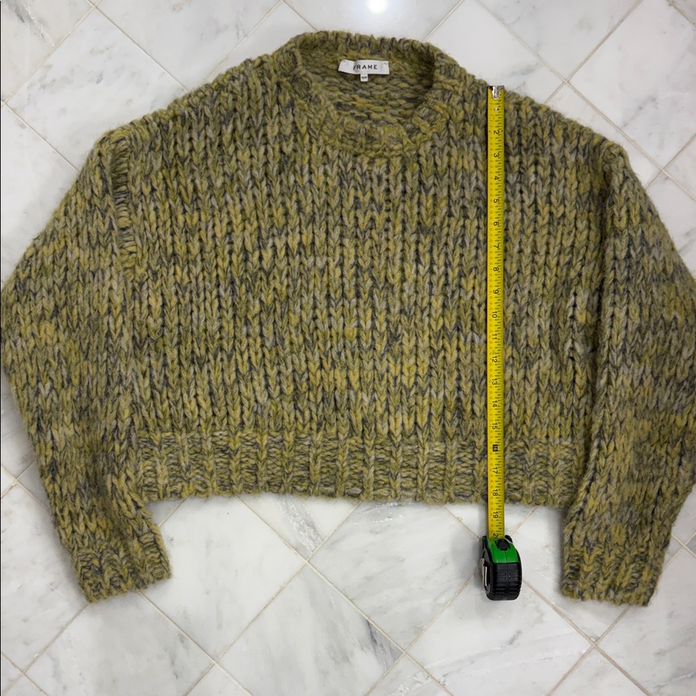 Frame Denim Women's Chunky Knit Sweater - Olive and Gray